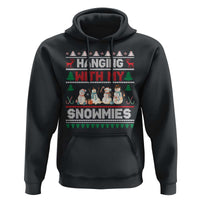 Christmas Snowman Hoodie Hanging With My Snowmies Merry Xmas - Wonder Print Shop