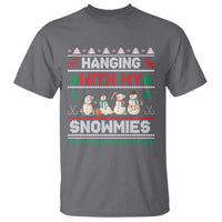 Christmas Snowman T Shirt Hanging With My Snowmies Merry Xmas - Wonder Print Shop