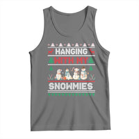 Christmas Snowman Tank Top Hanging With My Snowmies Merry Xmas - Wonder Print Shop