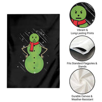 Christmas Snowman Garden Flag Funny Angry Snowmen - Wonder Print Shop