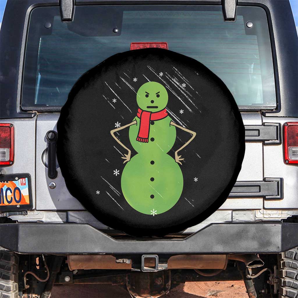 Christmas Snowman Spare Tire Cover Funny Angry Snowmen - Wonder Print Shop