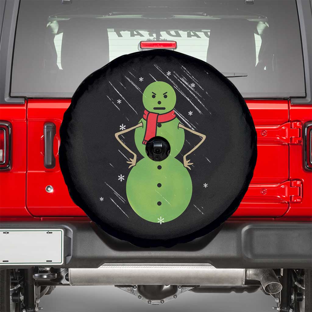 Christmas Snowman Spare Tire Cover Funny Angry Snowmen - Wonder Print Shop
