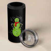 Christmas Snowman 4 in 1 Can Cooler Tumbler Funny Angry Snowmen