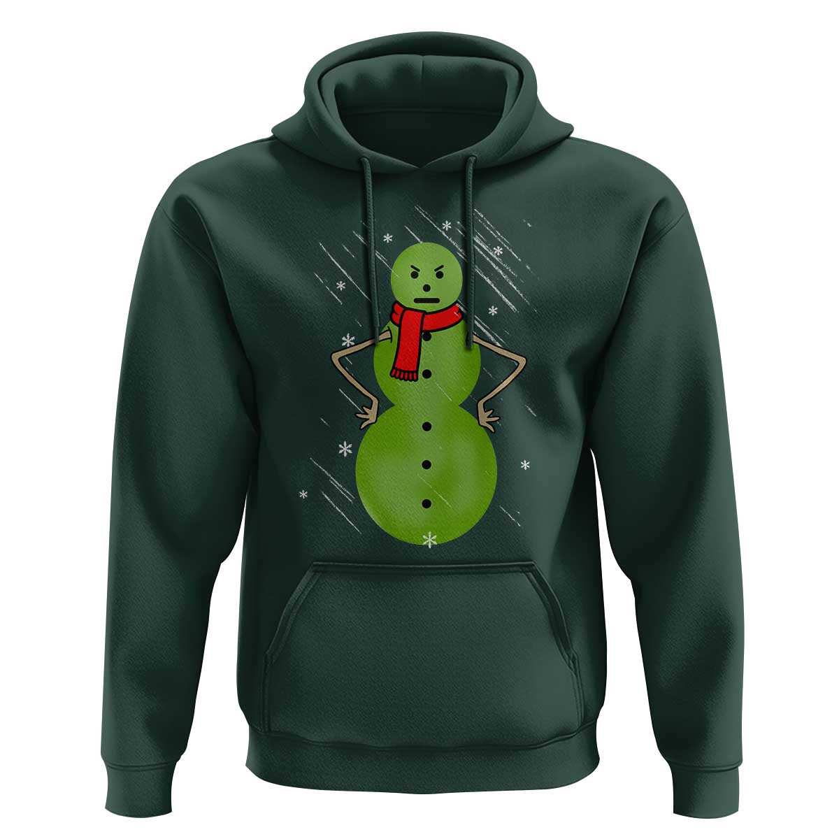 Christmas Snowman Hoodie Funny Angry Snowmen - Wonder Print Shop