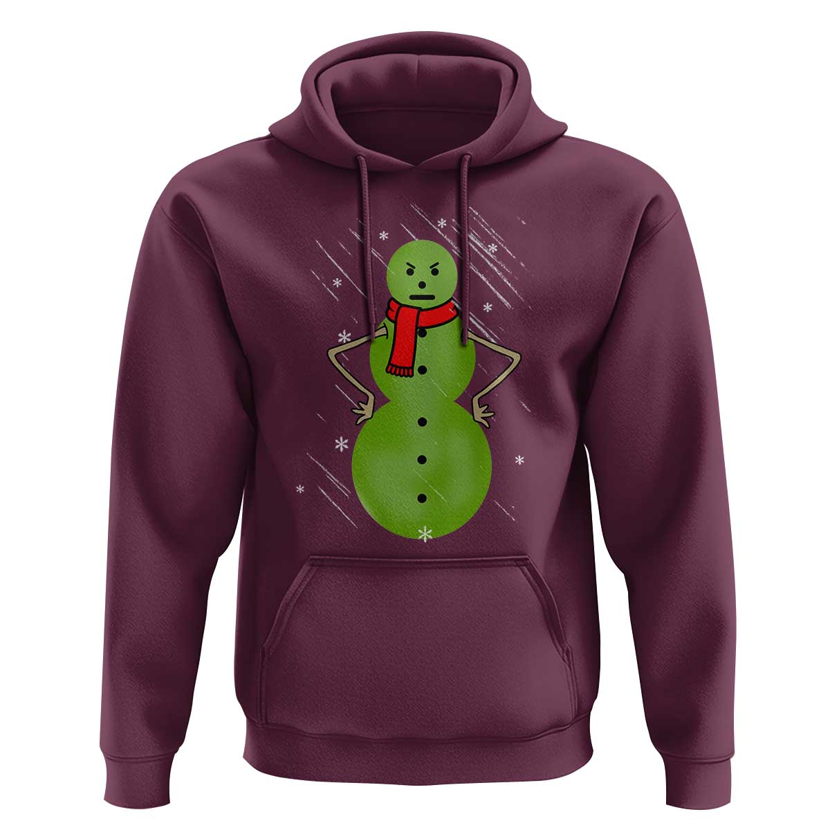 Christmas Snowman Hoodie Funny Angry Snowmen - Wonder Print Shop