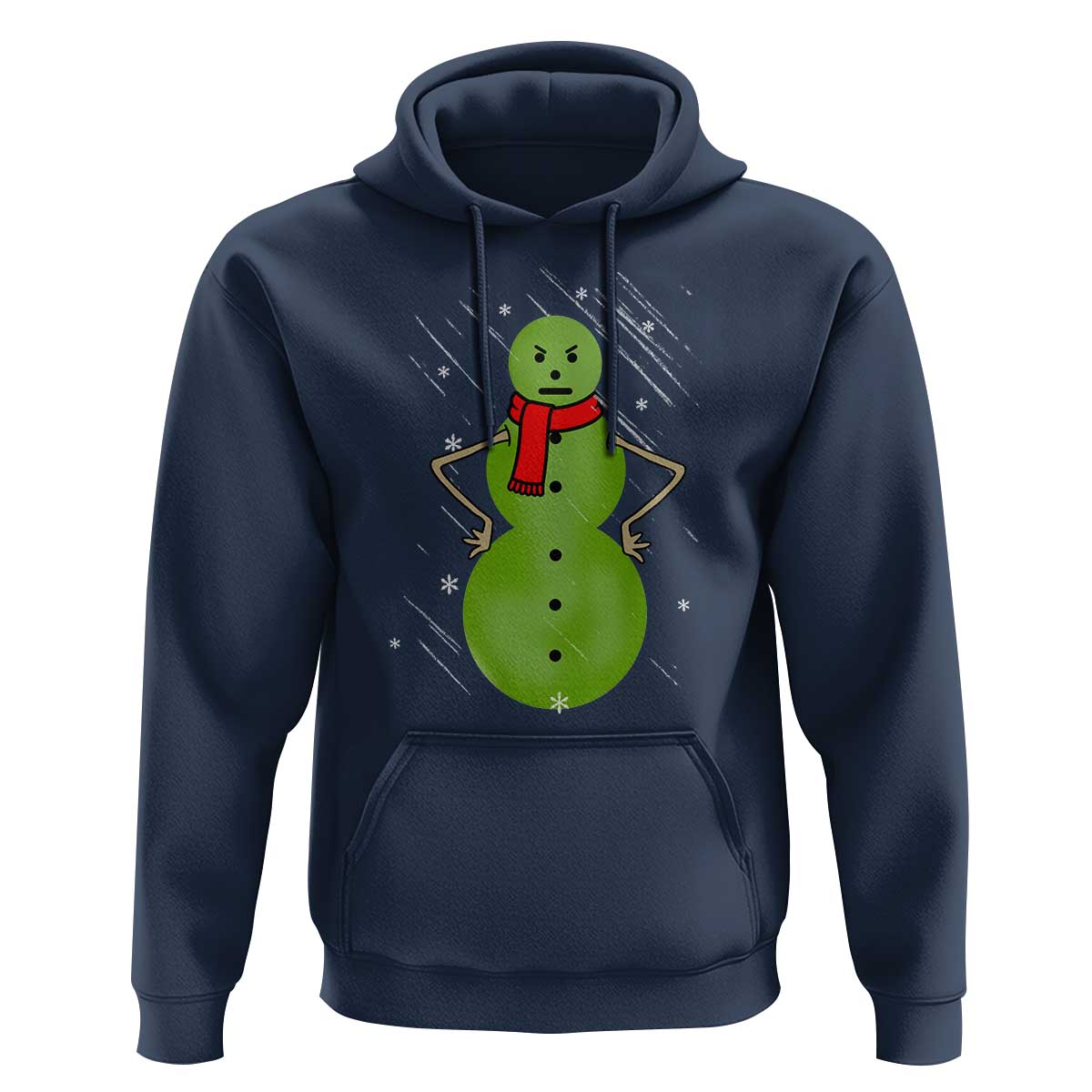 Christmas Snowman Hoodie Funny Angry Snowmen - Wonder Print Shop