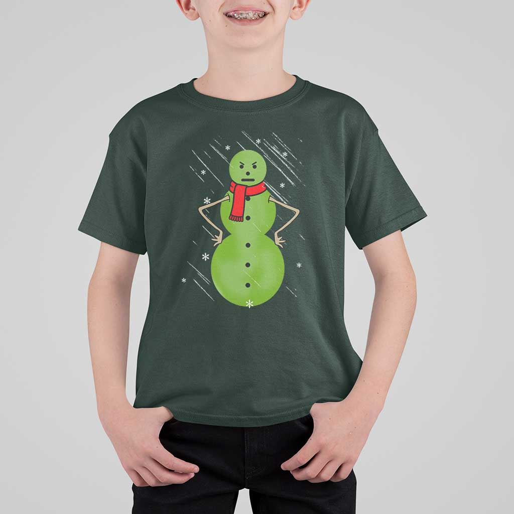 Christmas Snowman T Shirt For Kid Funny Angry Snowmen - Wonder Print Shop
