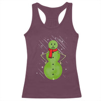 Christmas Snowman Racerback Tank Top Funny Angry Snowmen - Wonder Print Shop