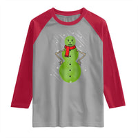 Christmas Snowman Raglan Shirt Funny Angry Snowmen - Wonder Print Shop
