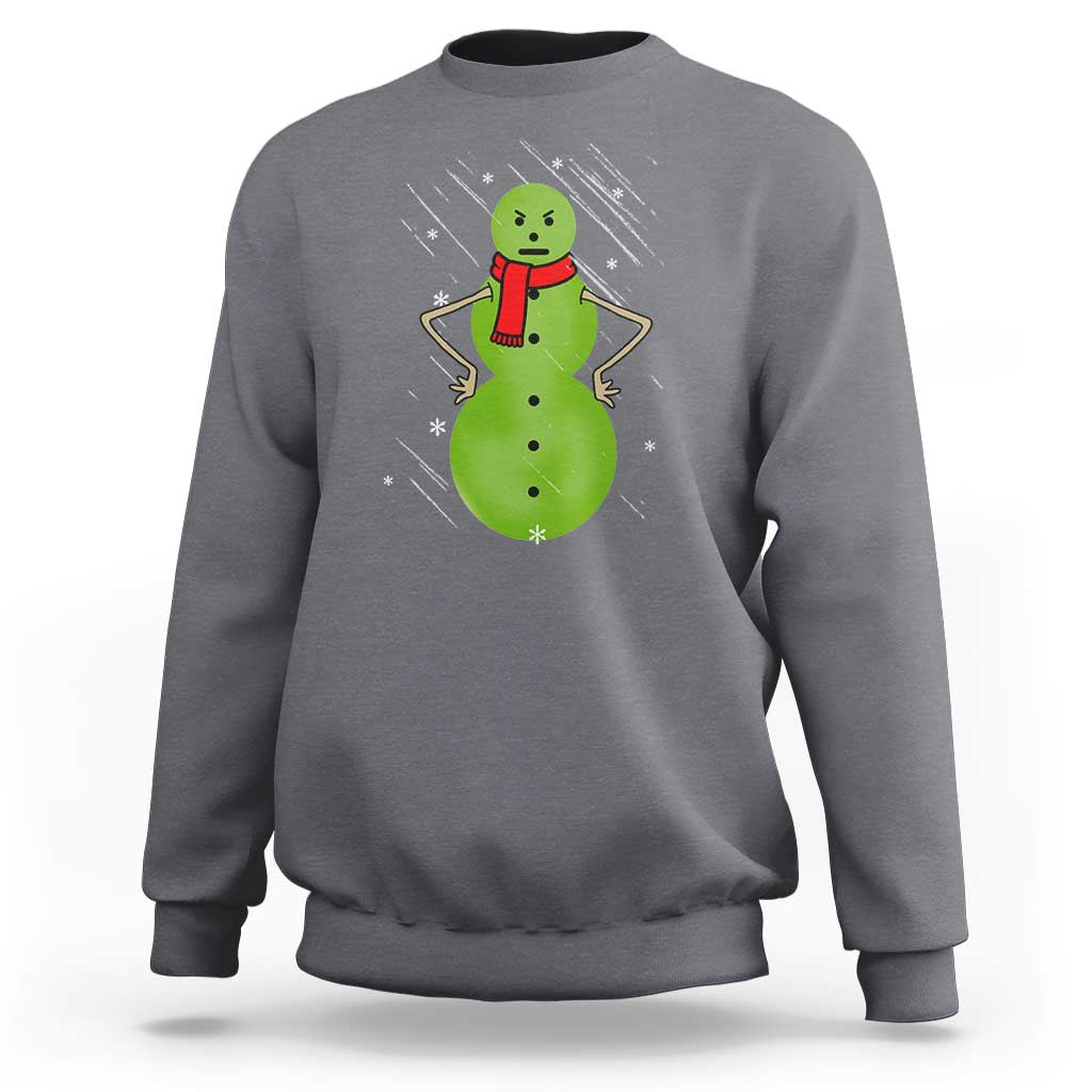 Christmas Snowman Sweatshirt Funny Angry Snowmen - Wonder Print Shop