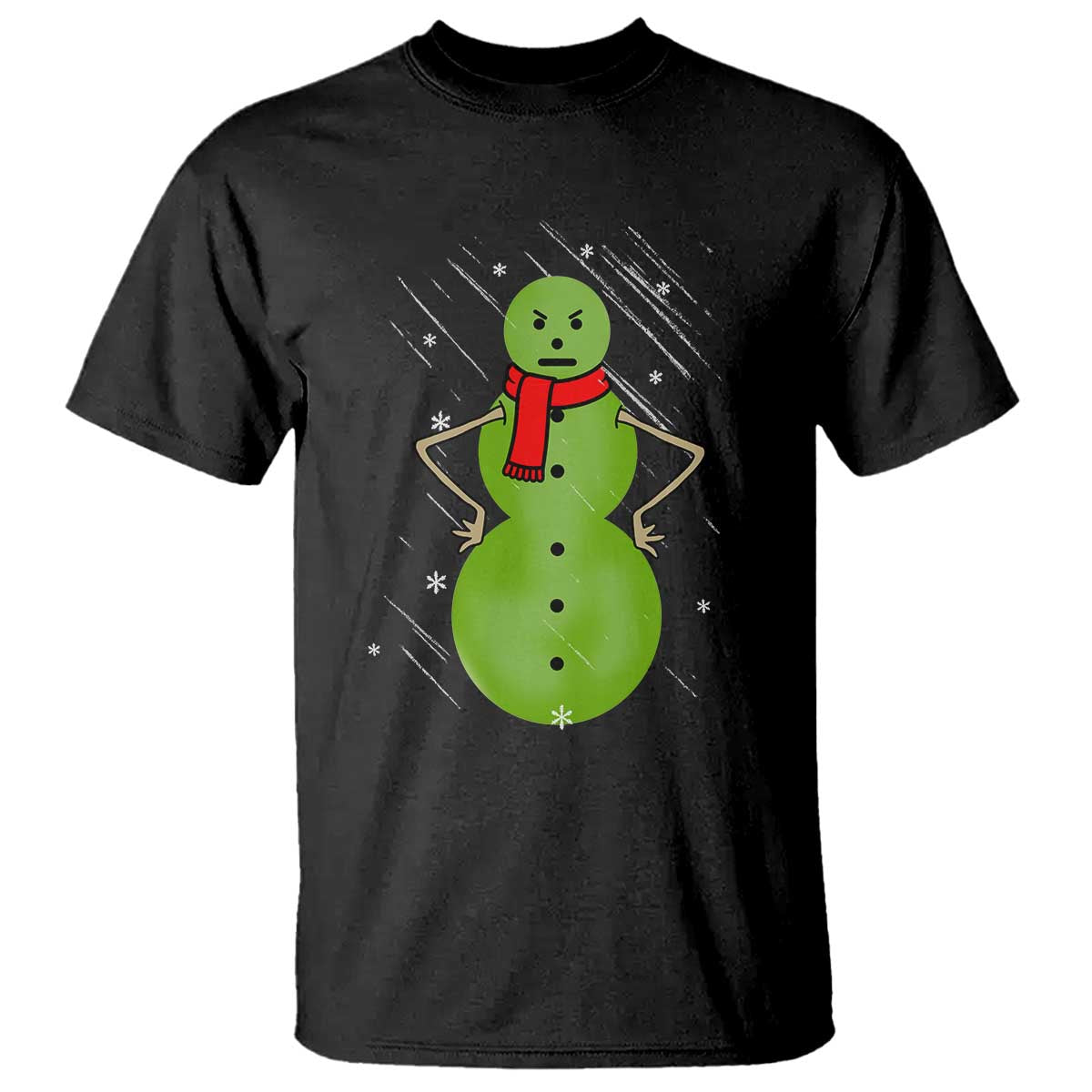 Christmas Snowman T Shirt Funny Angry Snowmen - Wonder Print Shop