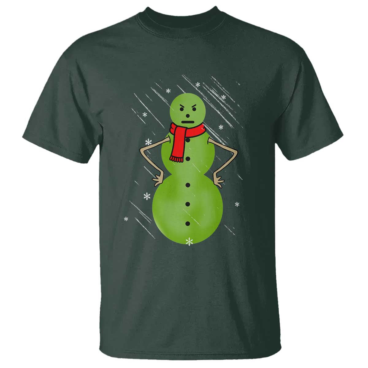 Christmas Snowman T Shirt Funny Angry Snowmen - Wonder Print Shop
