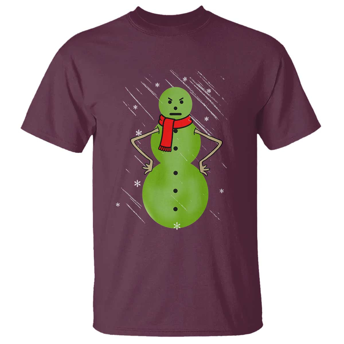 Christmas Snowman T Shirt Funny Angry Snowmen - Wonder Print Shop