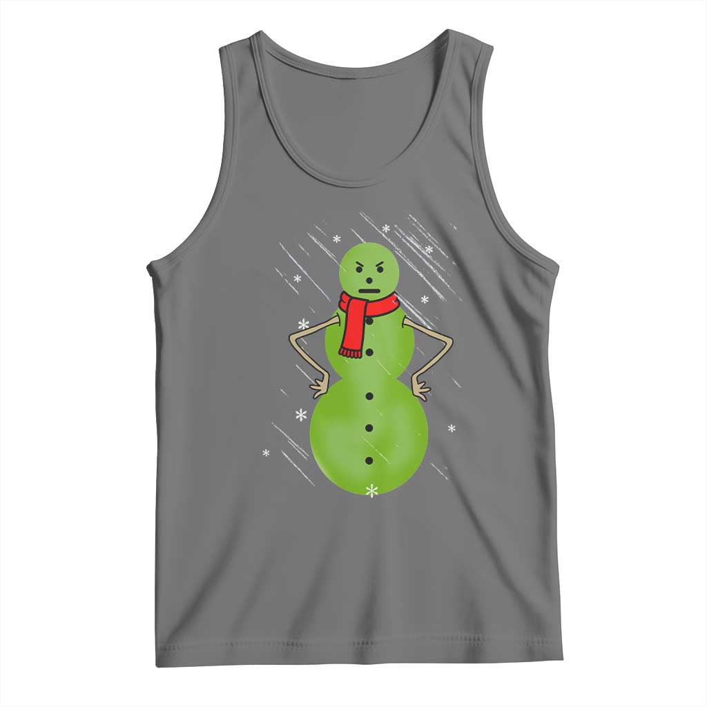 Christmas Snowman Tank Top Funny Angry Snowmen - Wonder Print Shop