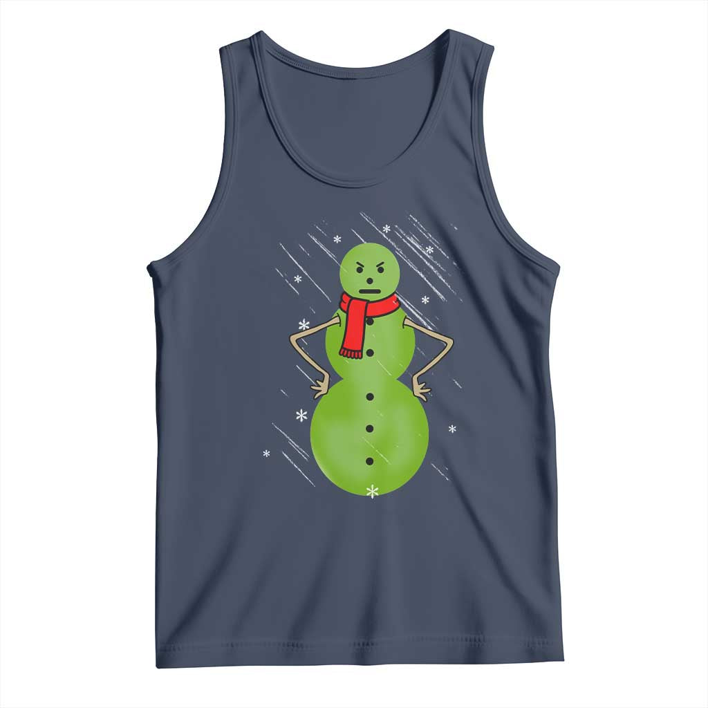 Christmas Snowman Tank Top Funny Angry Snowmen - Wonder Print Shop