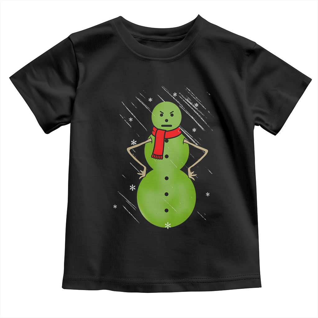 Christmas Snowman Toddler T Shirt Funny Angry Snowmen - Wonder Print Shop