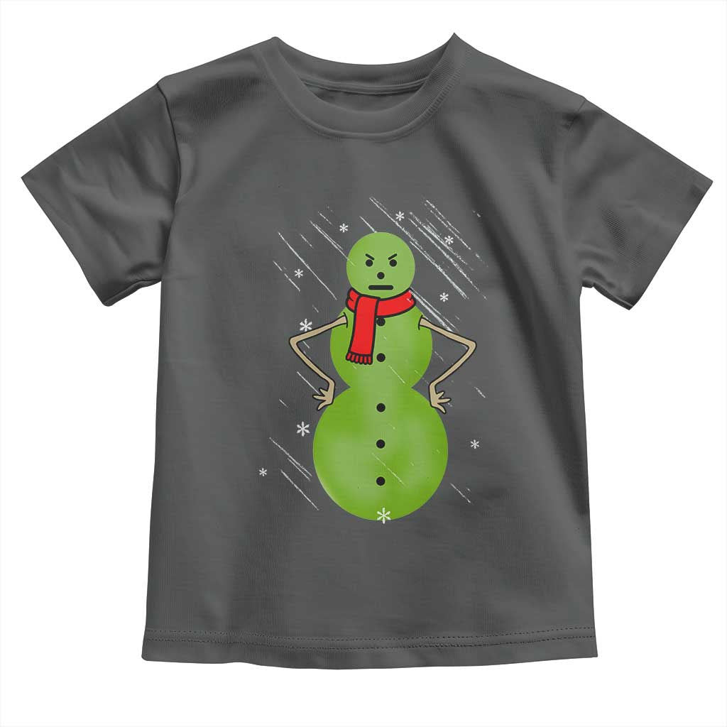 Christmas Snowman Toddler T Shirt Funny Angry Snowmen - Wonder Print Shop