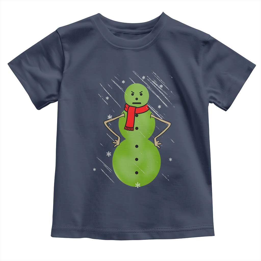 Christmas Snowman Toddler T Shirt Funny Angry Snowmen - Wonder Print Shop