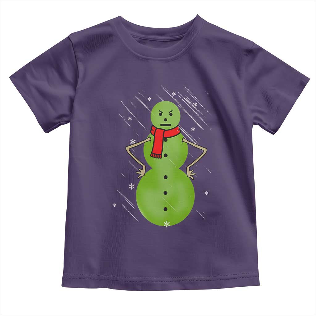 Christmas Snowman Toddler T Shirt Funny Angry Snowmen - Wonder Print Shop