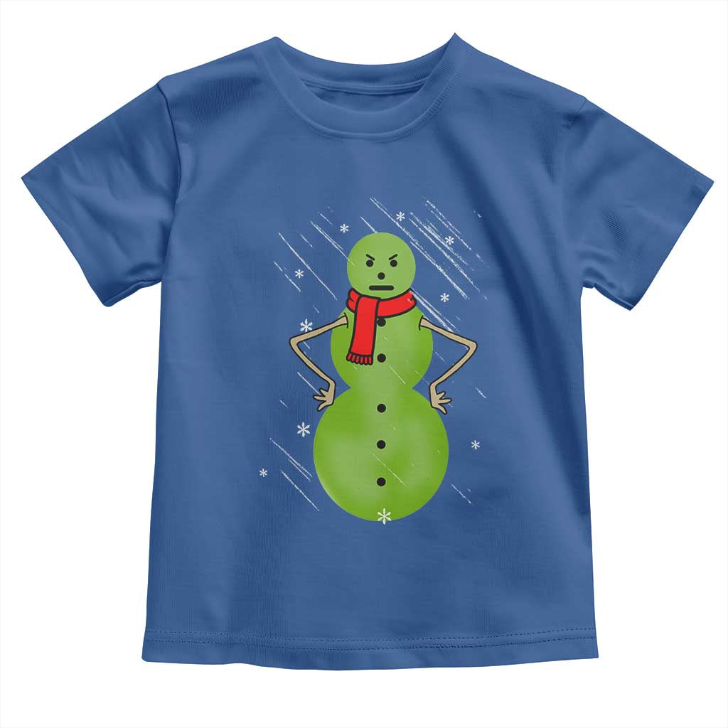 Christmas Snowman Toddler T Shirt Funny Angry Snowmen - Wonder Print Shop