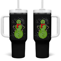 Christmas Snowman Tumbler With Handle Funny Angry Snowmen