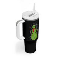 Christmas Snowman Tumbler With Handle Funny Angry Snowmen