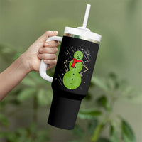 Christmas Snowman Tumbler With Handle Funny Angry Snowmen