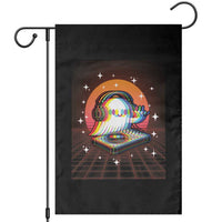 Halloween Ghost Garden Flag Funny Trippy Vaporwave DJ Music Party - Wonder Print Shop