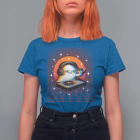Halloween Ghost T Shirt For Women Funny Trippy Vaporwave DJ Music Party - Wonder Print Shop