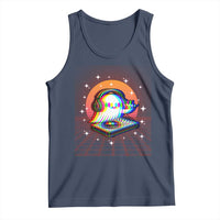 Halloween Ghost Tank Top Funny Trippy Vaporwave DJ Music Party - Wonder Print Shop