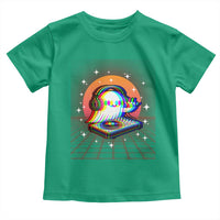 Halloween Ghost Toddler T Shirt Funny Trippy Vaporwave DJ Music Party - Wonder Print Shop