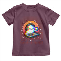 Halloween Ghost Toddler T Shirt Funny Trippy Vaporwave DJ Music Party - Wonder Print Shop
