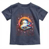 Halloween Ghost Toddler T Shirt Funny Trippy Vaporwave DJ Music Party - Wonder Print Shop