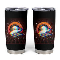 Halloween Ghost Tumbler Cup Funny Trippy Vaporwave DJ Music Party