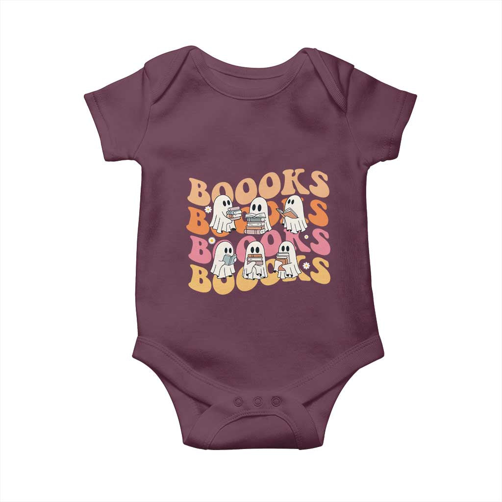 Bookish Ghost Halloween Baby Onesie Funny Book Lover And Spooky Squad - Wonder Print Shop