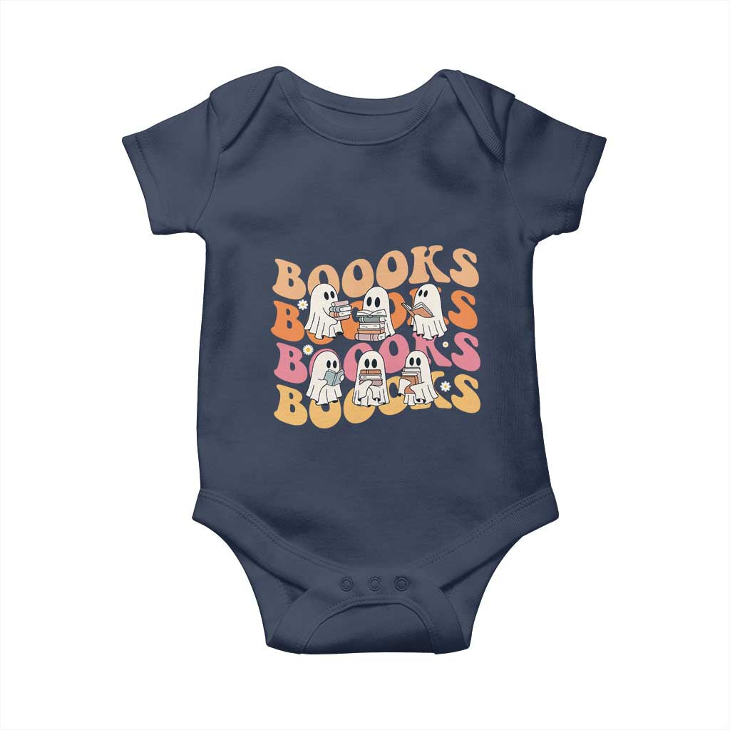 Bookish Ghost Halloween Baby Onesie Funny Book Lover And Spooky Squad - Wonder Print Shop