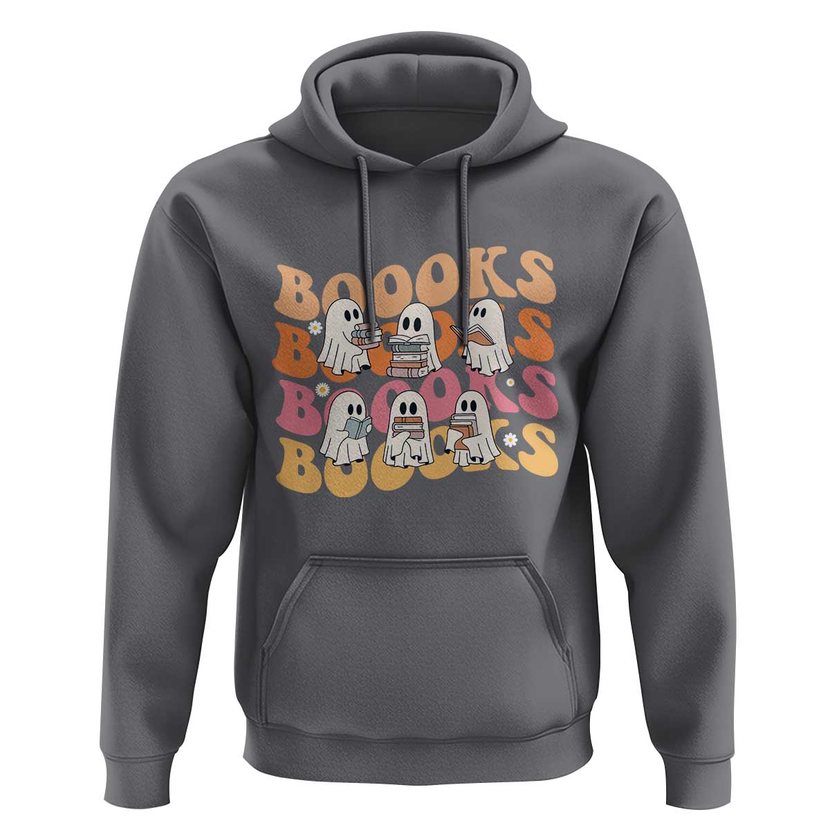 Bookish Ghost Halloween Hoodie Funny Book Lover And Spooky Squad - Wonder Print Shop