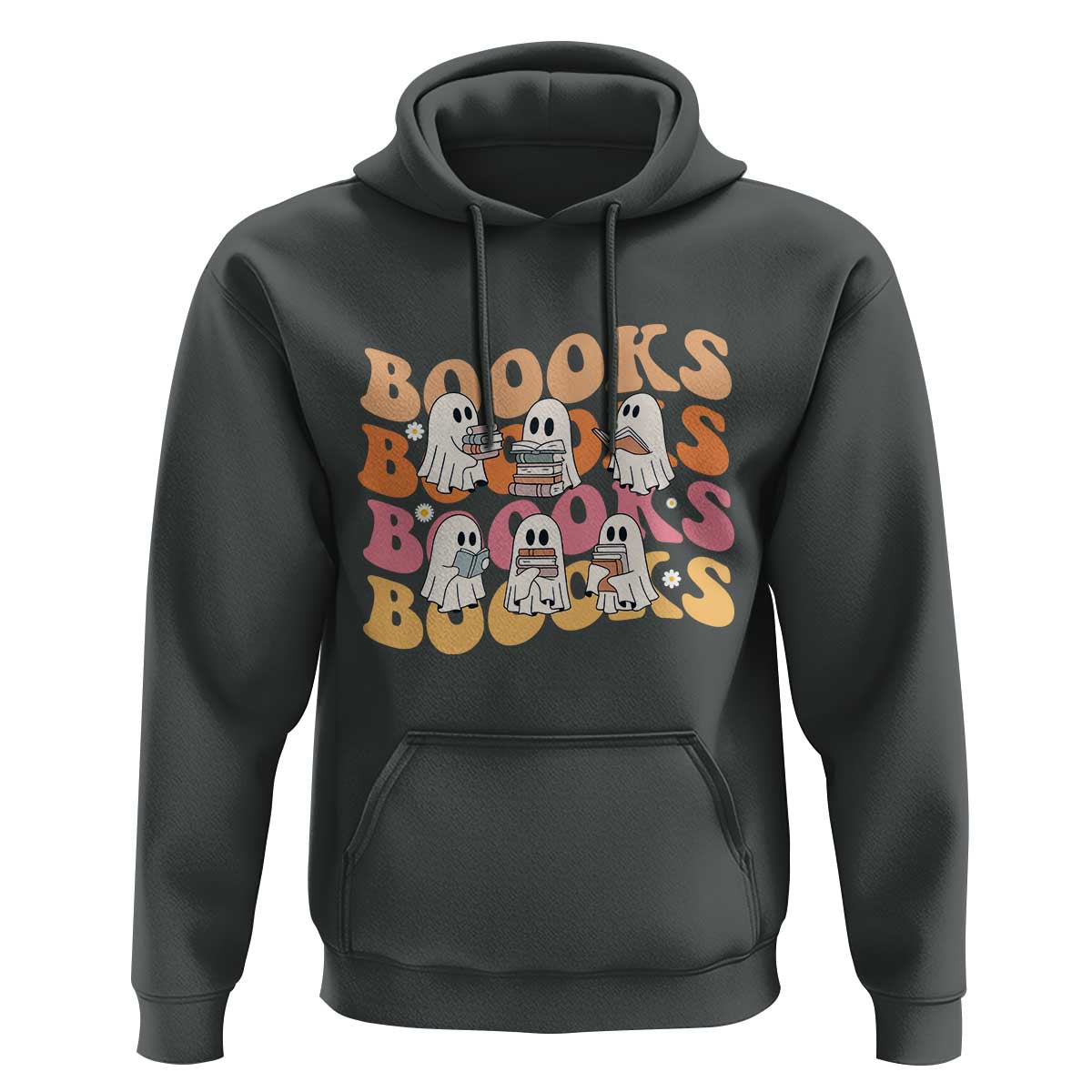 Bookish Ghost Halloween Hoodie Funny Book Lover And Spooky Squad - Wonder Print Shop