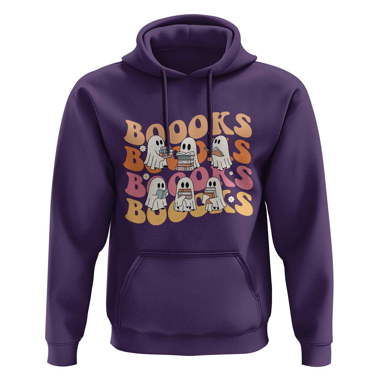 Bookish Ghost Halloween Hoodie Funny Book Lover And Spooky Squad - Wonder Print Shop