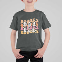 Bookish Ghost Halloween T Shirt For Kid Funny Book Lover And Spooky Squad - Wonder Print Shop