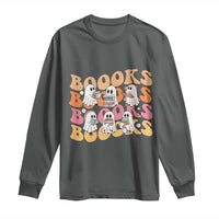 Bookish Ghost Halloween Long Sleeve Shirt Funny Book Lover And Spooky Squad - Wonder Print Shop
