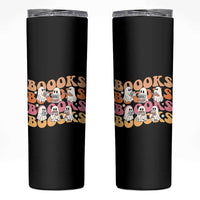 Bookish Ghost Halloween Skinny Tumbler Funny Book Lover And Spooky Squad