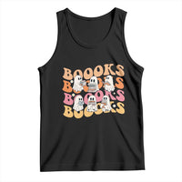 Bookish Ghost Halloween Tank Top Funny Book Lover And Spooky Squad - Wonder Print Shop
