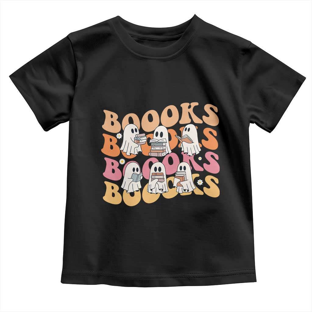 Bookish Ghost Halloween Toddler T Shirt Funny Book Lover And Spooky Squad - Wonder Print Shop