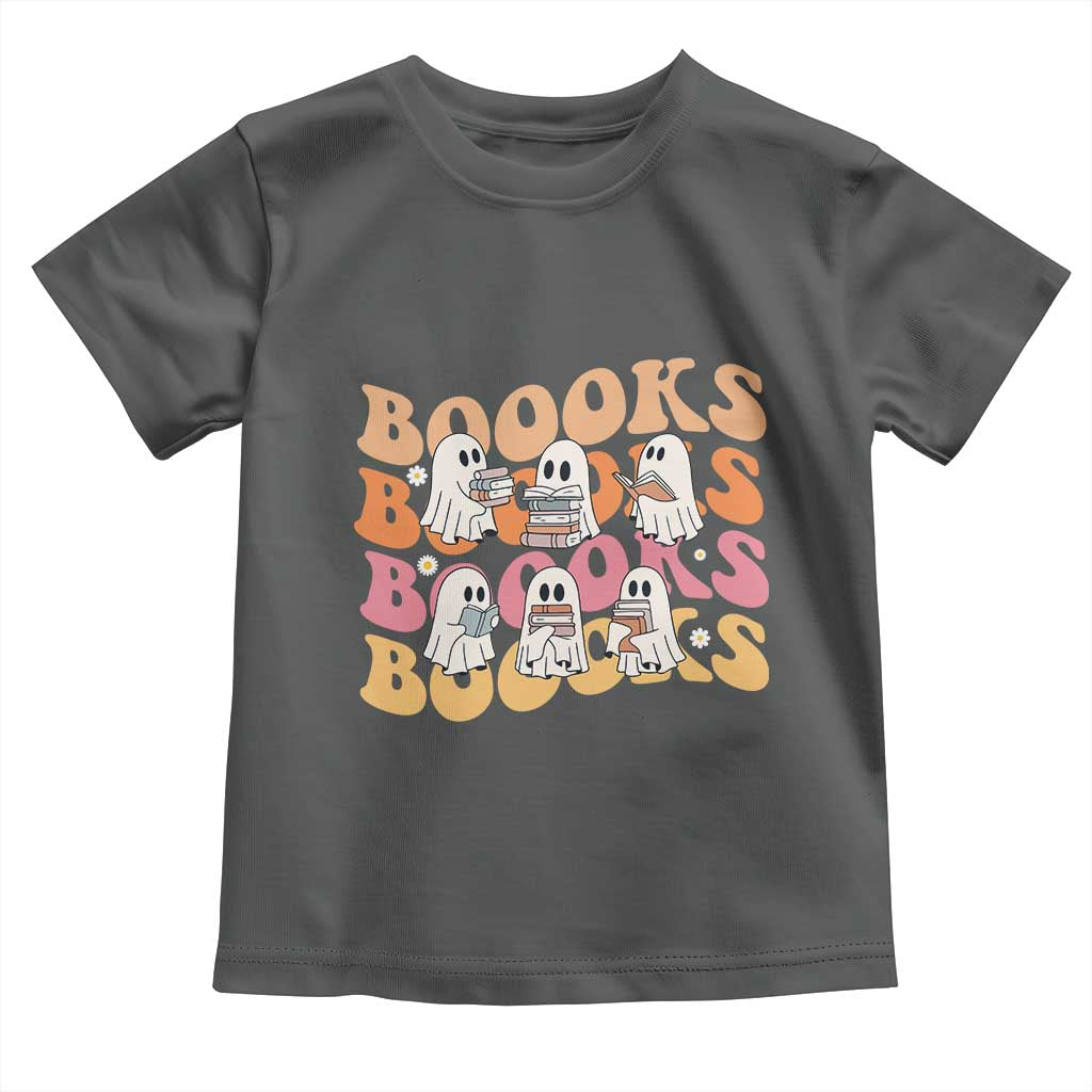 Bookish Ghost Halloween Toddler T Shirt Funny Book Lover And Spooky Squad - Wonder Print Shop