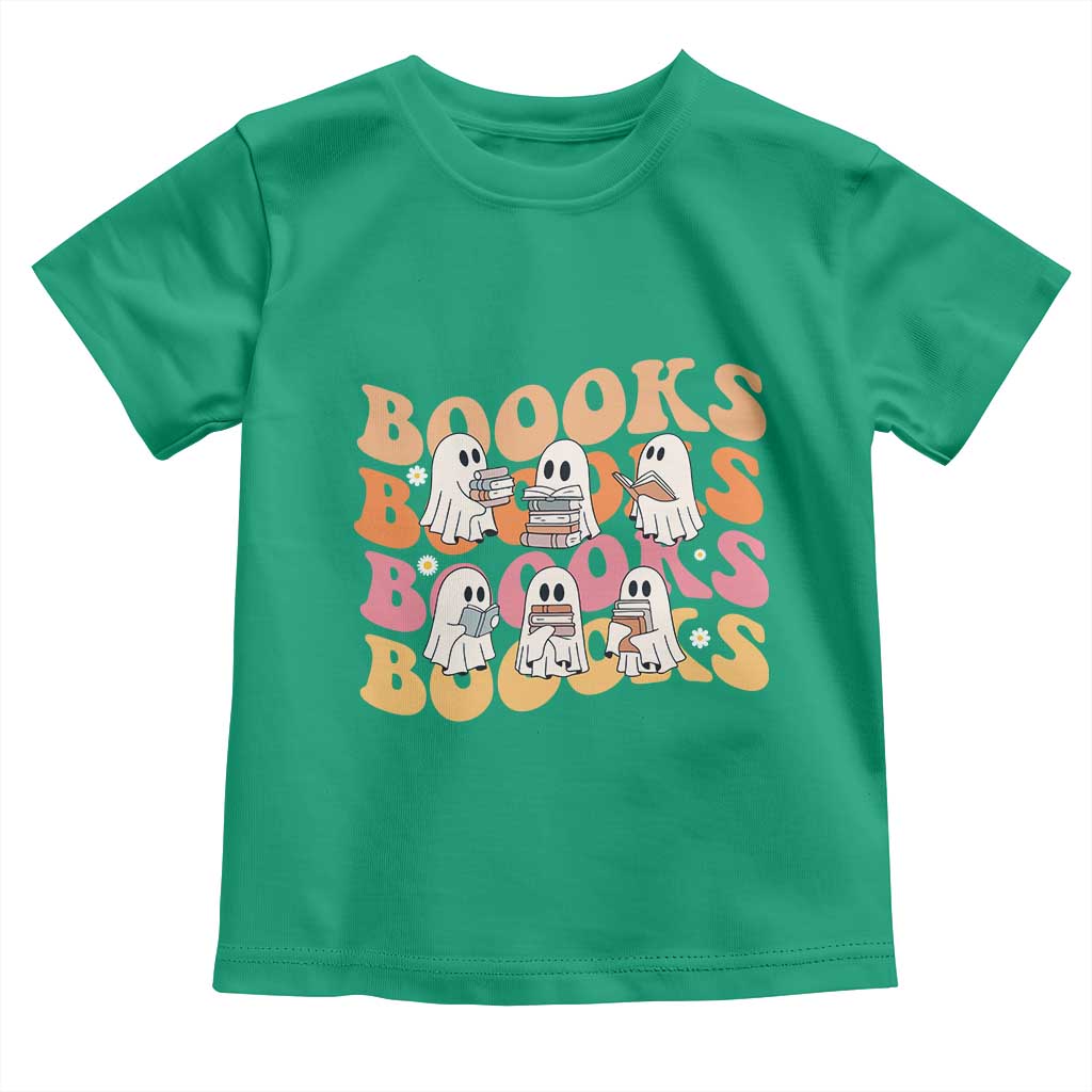 Bookish Ghost Halloween Toddler T Shirt Funny Book Lover And Spooky Squad - Wonder Print Shop