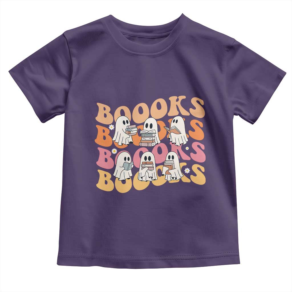 Bookish Ghost Halloween Toddler T Shirt Funny Book Lover And Spooky Squad - Wonder Print Shop