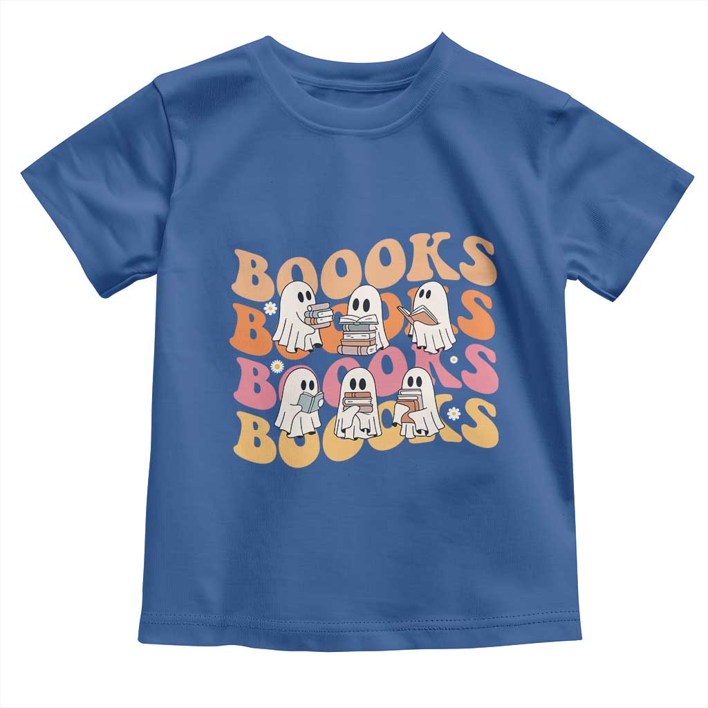 Bookish Ghost Halloween Toddler T Shirt Funny Book Lover And Spooky Squad - Wonder Print Shop