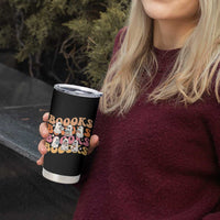 Bookish Ghost Halloween Tumbler Cup Funny Book Lover And Spooky Squad