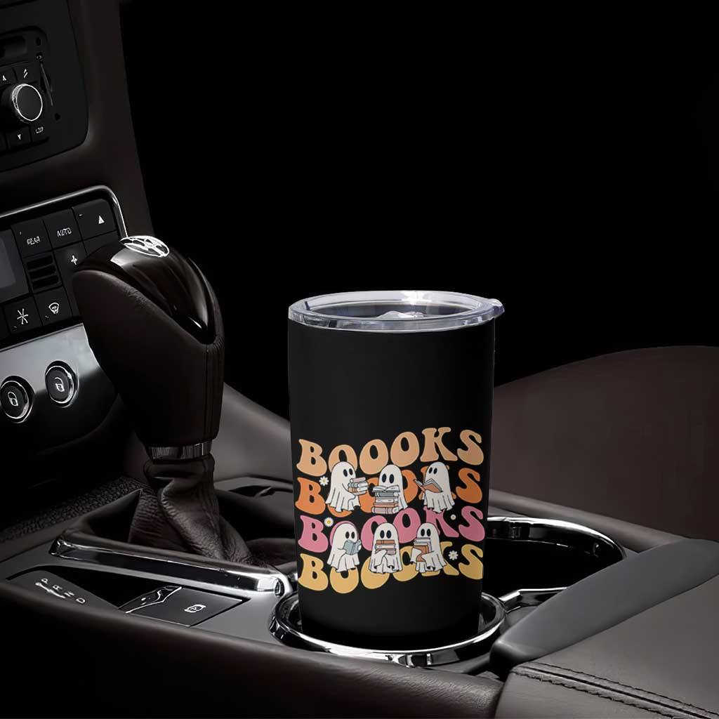 Bookish Ghost Halloween Tumbler Cup Funny Book Lover And Spooky Squad